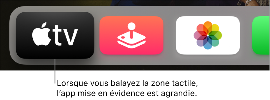 App mise en surbrillance sur l’écran d’accueil