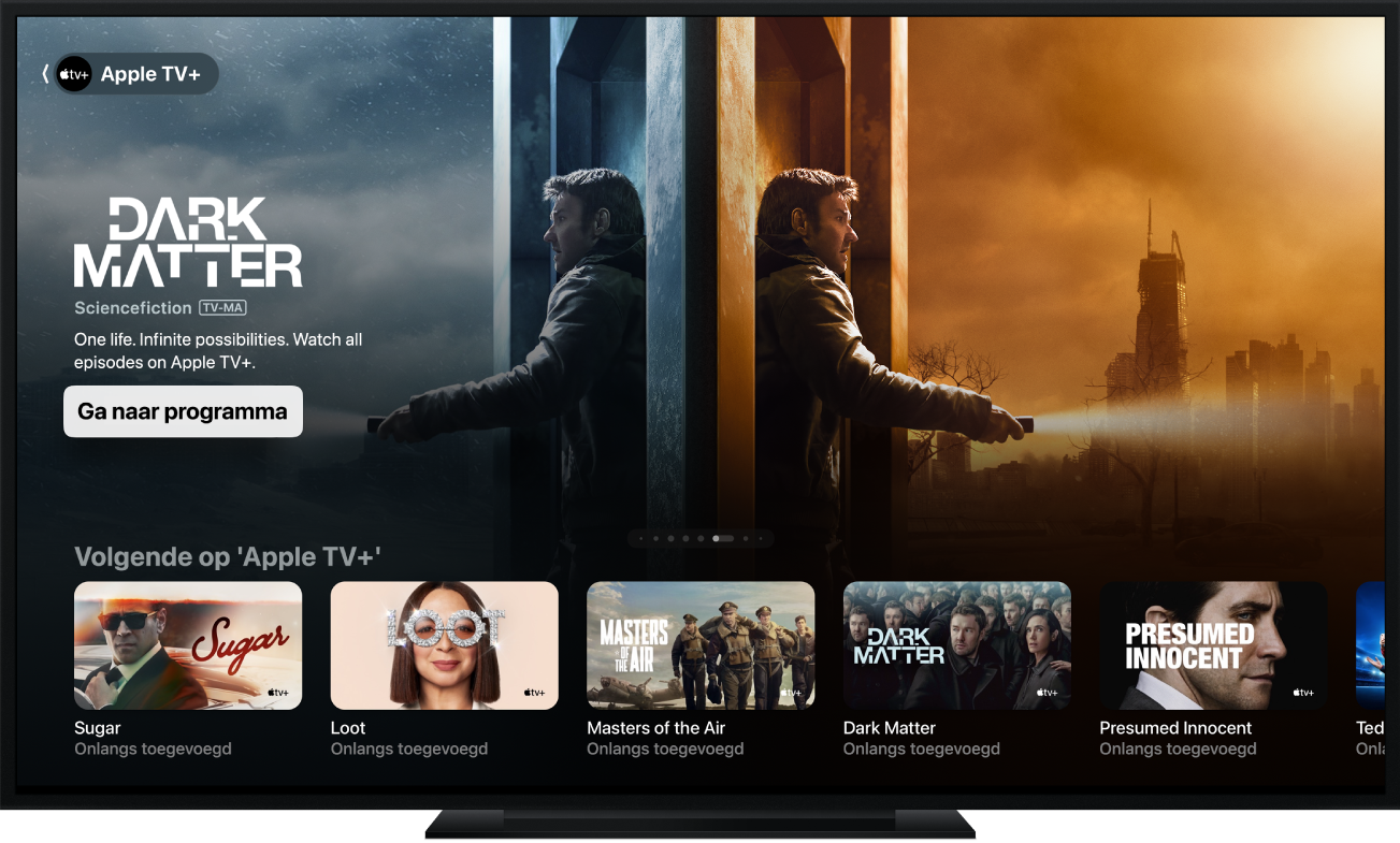 Een Apple TV met de Apple TV-app