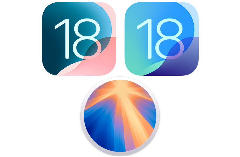 Icons representing the operating systems for iPhone, iPad, and Mac.