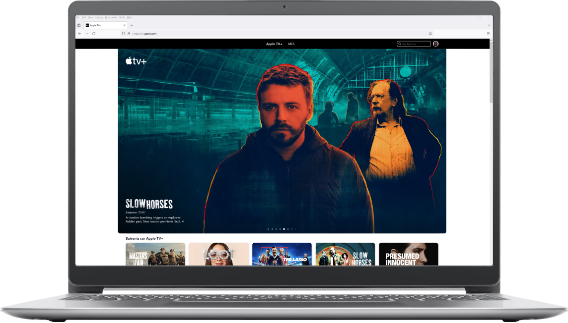 Site Web d’Apple TV dans un navigateur