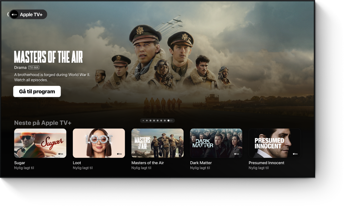 Apple TV+-appen vises