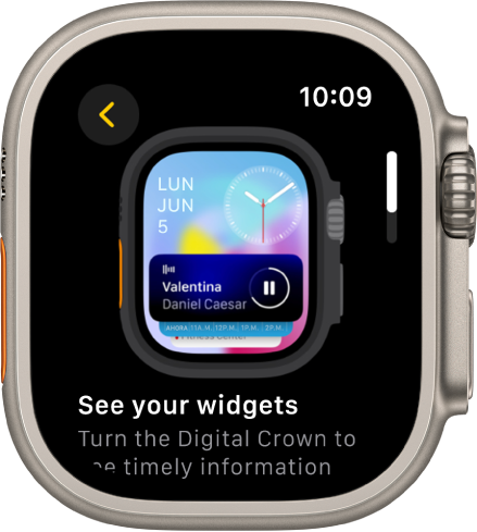 La app Consejos mostrando un consejo para el Apple Watch.