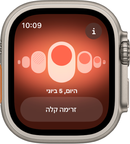 המסך ״מעקב אחר המחזור״.