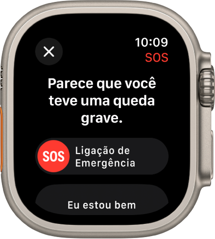 A tela de Detecção de Queda.