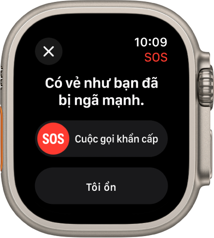 Màn hình Phát hiện ngã.