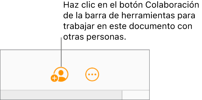 El botón Colaboración de la barra de herramientas.