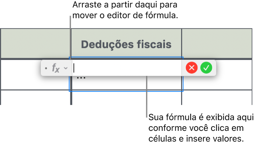 Editor de Fórmula.