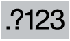 the Number and Symbol Keyboard button