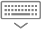 le bouton « Masquer le clavier »