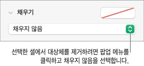 선택한 셀에서 대상체를 제거할 수 있는 제어기.