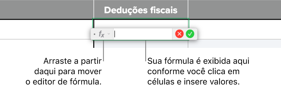 Editor de Fórmula.