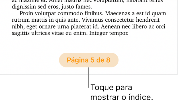 Um documento aberto com a contagem de páginas “3 de 3” na parte inferior ao centro do ecrã.