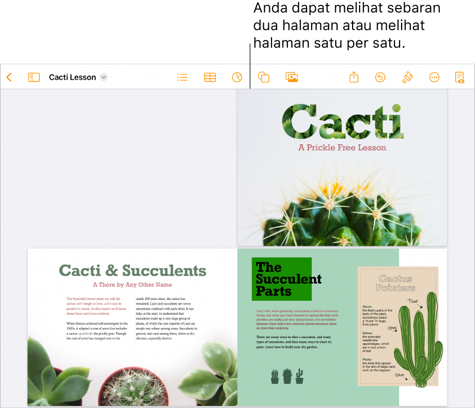 Dokumen dengan halaman dilihat sebagai sebaran dua halaman.