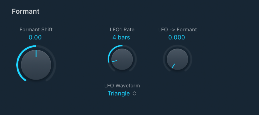 Abbildung. Parameter „EVOC20 Filterbank Modulation“