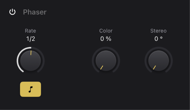 Abbildung. Vintage-E-Piano Phaser-Parameter