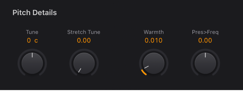 Abbildung. Vintage Clav Global-Parameter