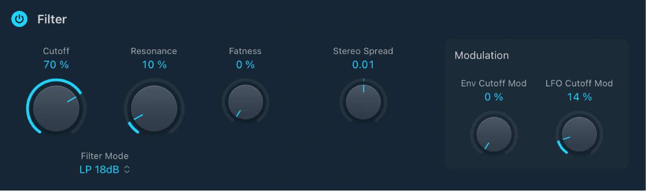 Figure. AutoFilter Filter parameters.