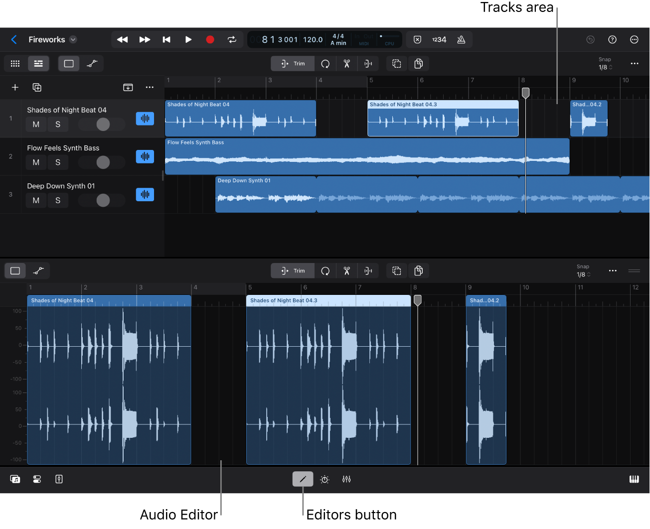 Figure. Audio Editor.