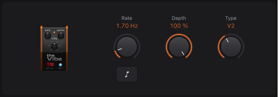 Figure. The Vibe stompbox window.