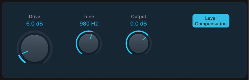 図。Distortionエフェクトウインドウ