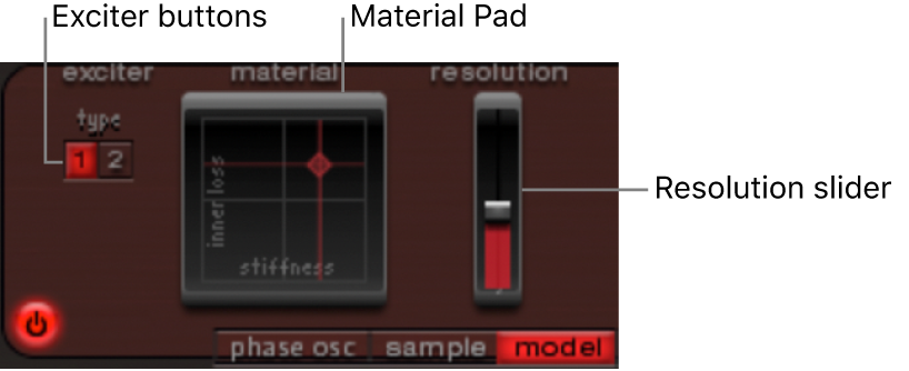 Figure. Model mode parameters.