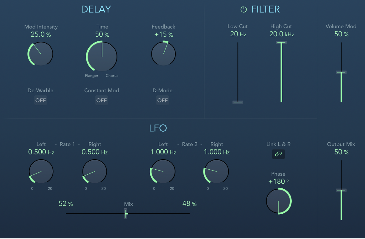 図。Modulation Delayウインドウ