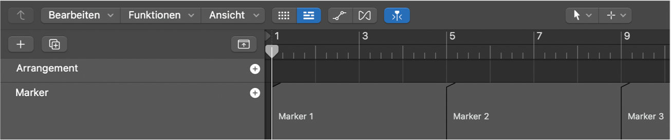 Abbildung. Marker in der Marker-Spur