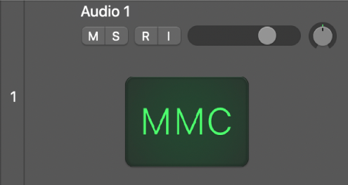 Abbildung. Arrangierspur mit Instrument und MMC-Symbol