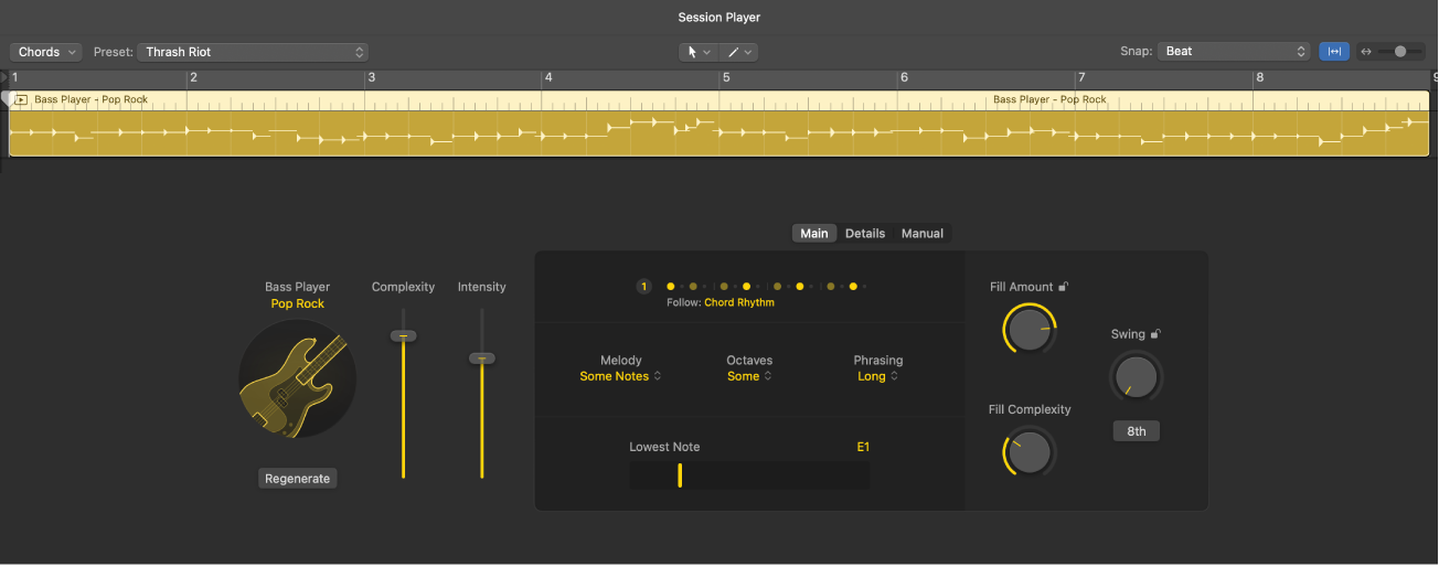 Figure. Session Player Editor.