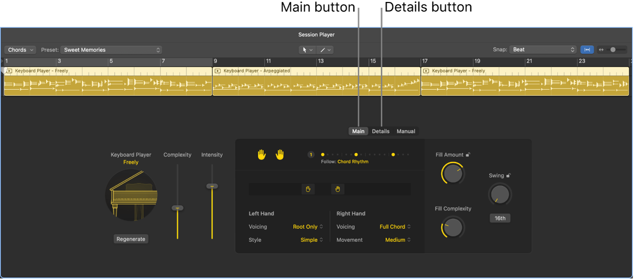 Figure. The Session Player Editor.