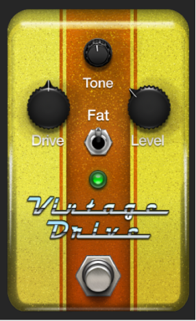 Figure. Vintage Drive stompbox window.