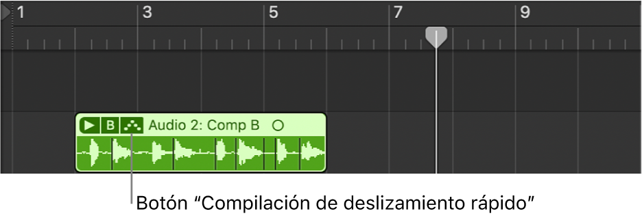 Ilustración. Botón “Compilación de deslizamiento rápido”.