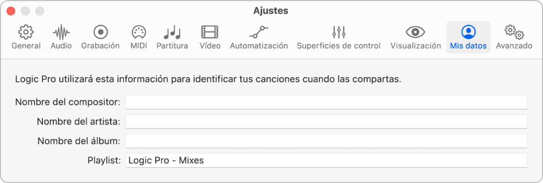 Ilustración. Ajustes de “Mis datos”.