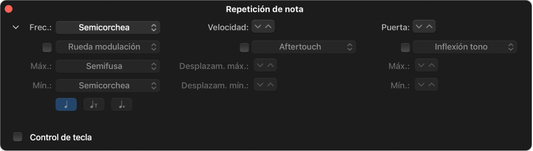 Ilustración. Cuadro de diálogo ampliado “Repetición de nota”.