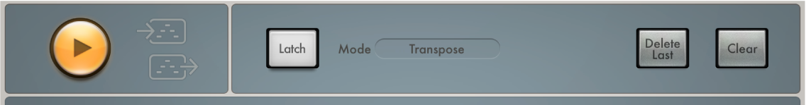 Figure. Paramètres de commande Arpeggiator.