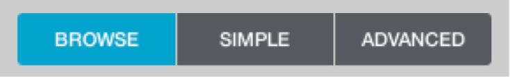 図。「Browse」ボタン、「Simple」ボタン、「Advanced」ボタン。