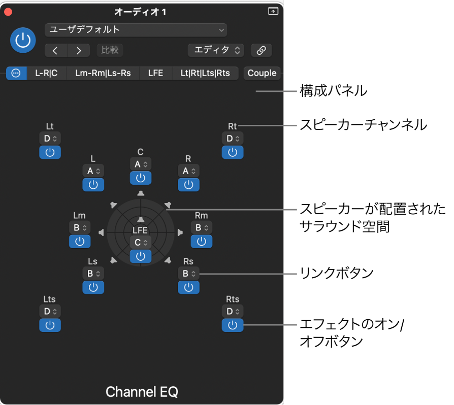 図。設定パネル。