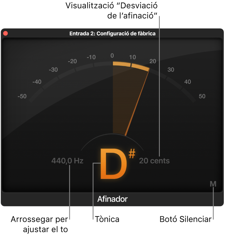 Connector d’afinador.