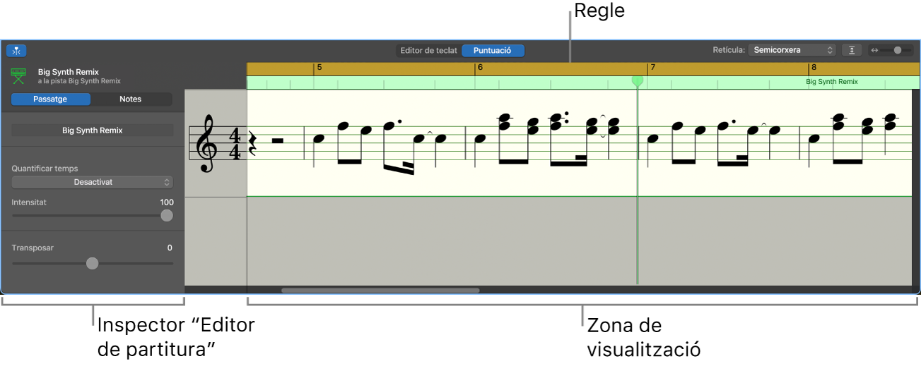 Editor de partitura.