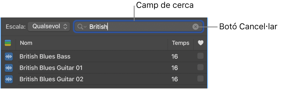 El camp de cerca de l’explorador de bucles.
