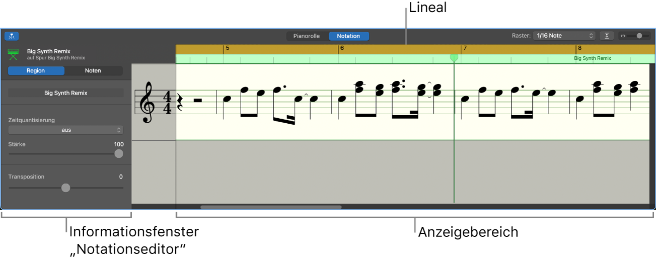 Der Notationseditor