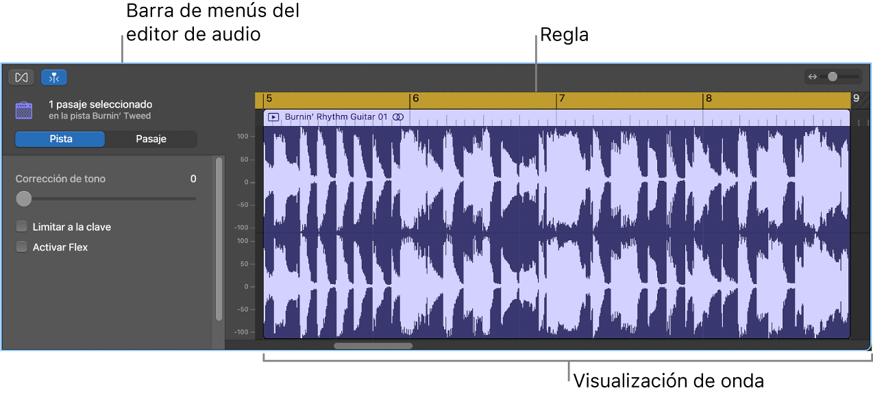 Editor de audio.