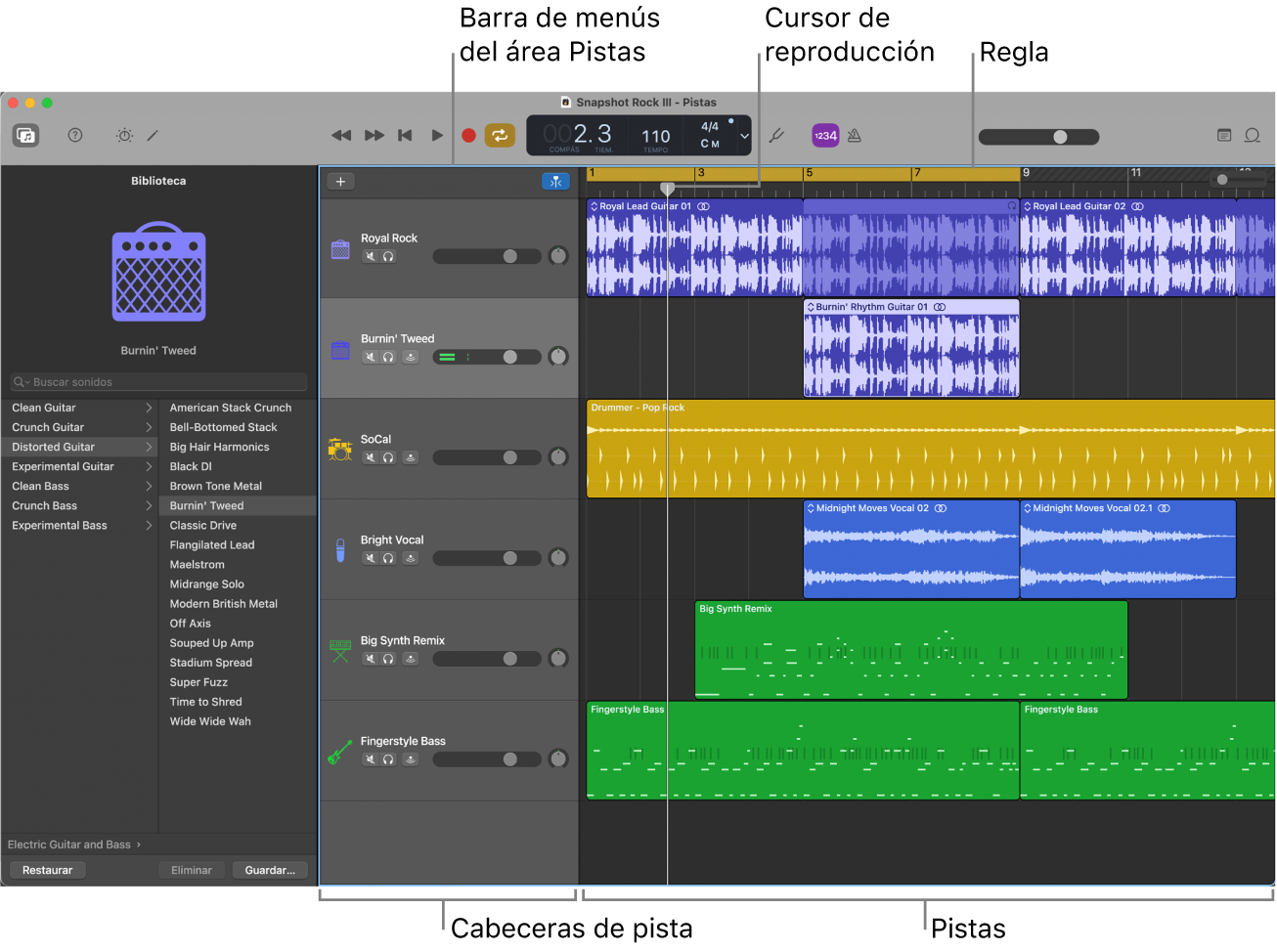 Área Pistas.