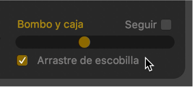 Casilla “Arrastre de escobilla“.