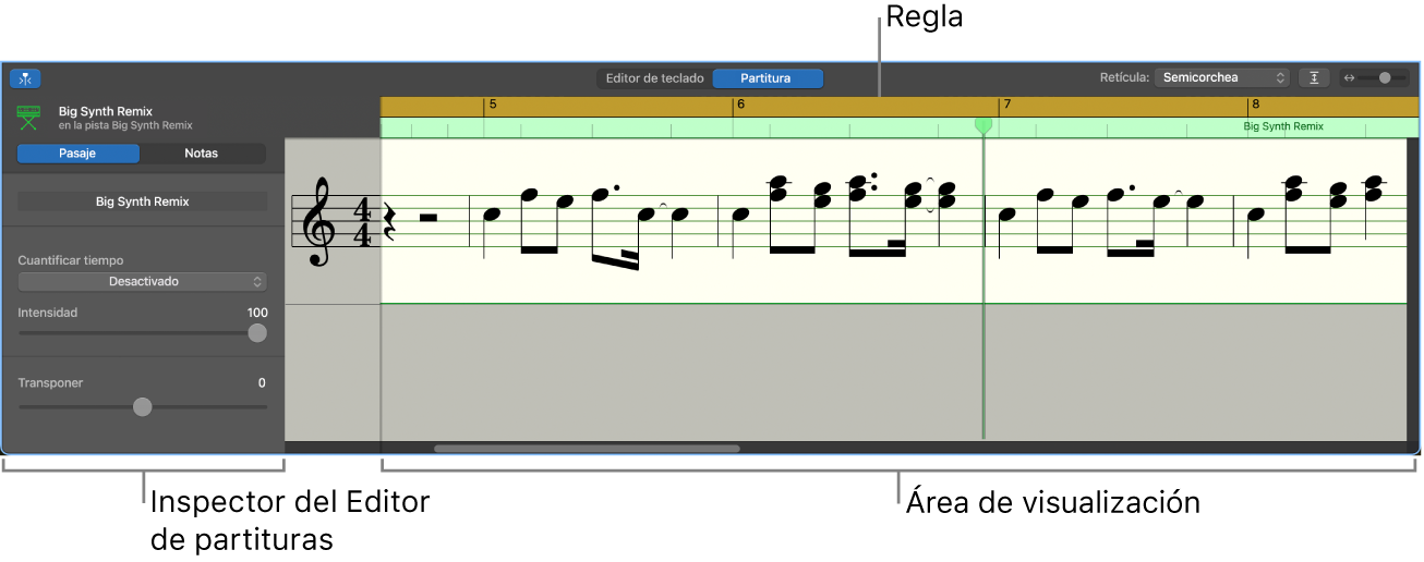 Editor de partituras.