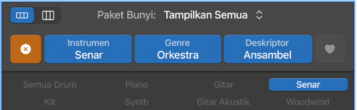 Tombol Atur Ulang di Browser Loop.