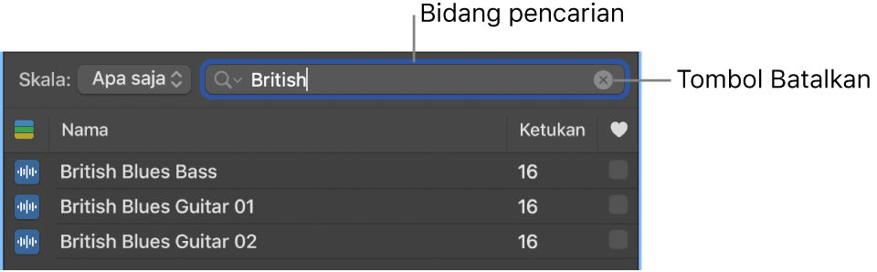 Bidang Pencarian di Browser Loop.