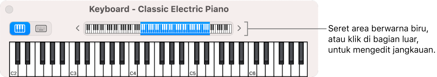 Keyboard pada layar.