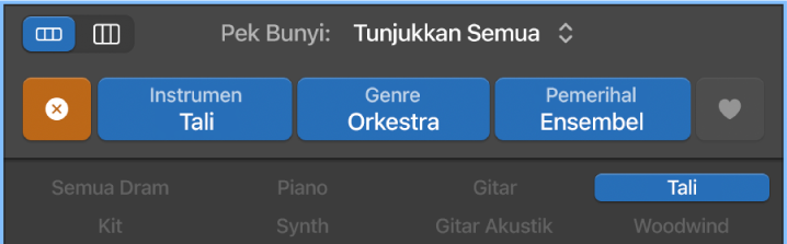 Butang reset dalam Pelayar Gelung.