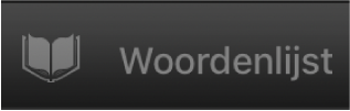 De knop 'Woordenlijst'.